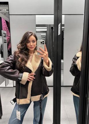 Дубленка zara
