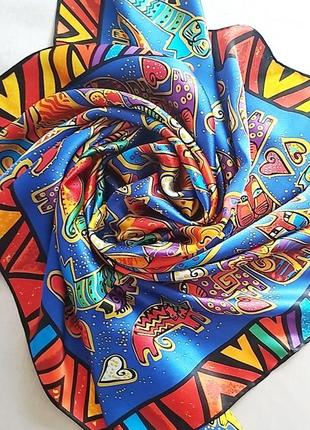 Яскрава шовкова хустка