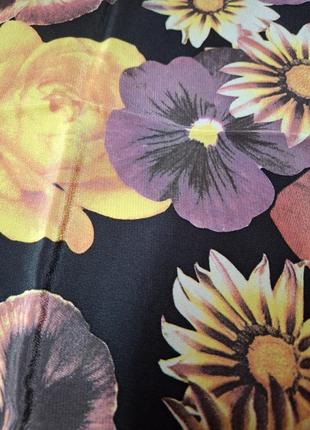 Редкий винтажный платок luciano soprano с фиалками розами и ангелами