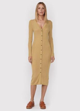 Базова сукня в рубчик, р.48