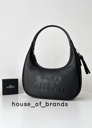 Жіноча брендова шкіряна сумка coach carmen shoulder bag оригінал женская сумочка хобо коач коуч шкіра на подарунок дружині подарунок дівчині