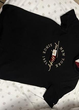 Футболка Tommy hilfiger оригинал мужская темная синяя