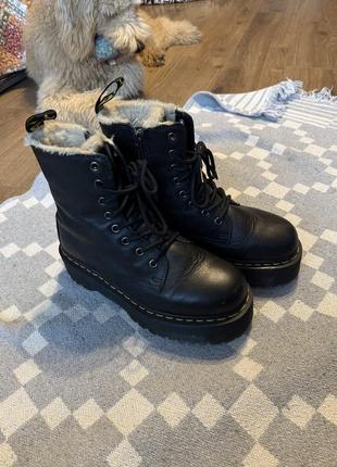 Dr martens утеплены на платформе