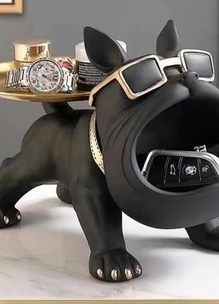 Ключница органайзер для мелочей бульдог.