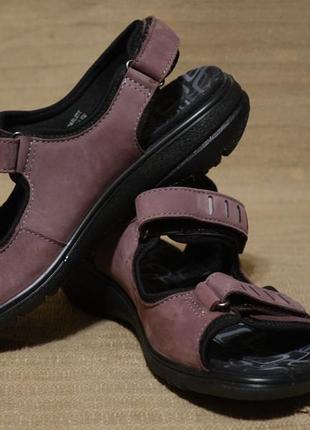 Очень красивые открытые кожаные босоножки сиреневого цвета hotter scarlett purple nubuck 38 1/2 р.