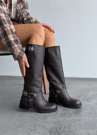 Ваши любимые чопы еврозима  темный шоколад натур.кожа 11483