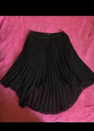 Юбка zara плиссе клеш юбка