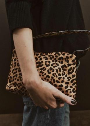Кожаная мини сумочка zara