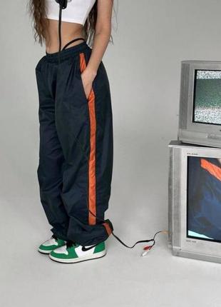 Штаны оверсайз,штаны для танцев,y2k,спортивные штаны с полоской