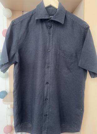 Льняная тенниска hugo boss