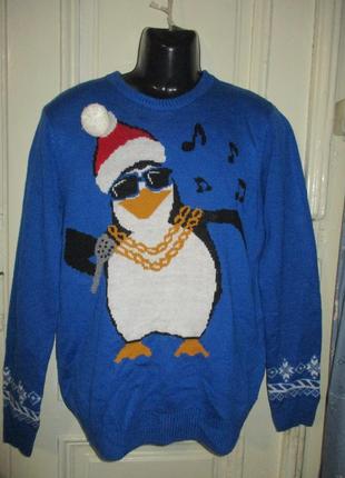 Свитер мужской.новогодний.разм l