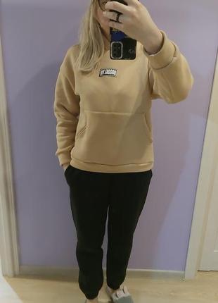 Флисовый костюм цвет карамель размер 2