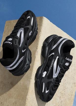 Кроссовки lacoste l003 black silver