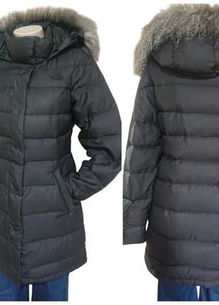 Пуховик парка с капюшоном the north face оригинал гусиный пух