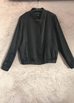 Бомбер massimo dutti-женский,атласный