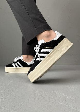 Кроссовки adidas gazelle bold black/white