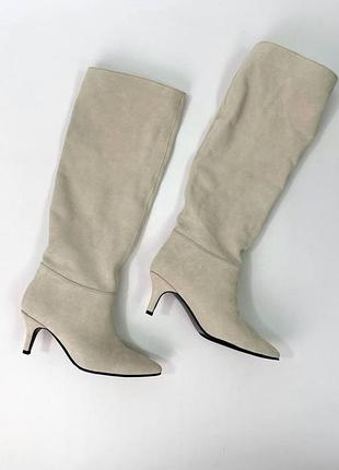 Сапоги натуральная замша, с байкой внутри