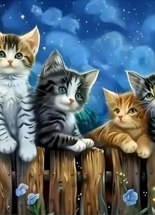 Алмазная мозаика котики алмазная вышивка