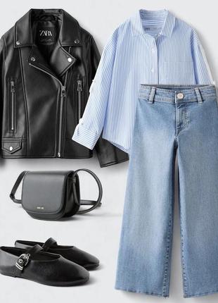 Новинка! стильная кожаная куртка-косуха zara. испания.