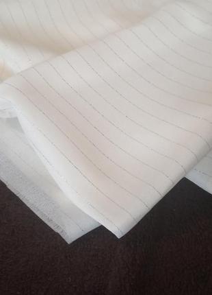 Ткань.отрез ткани.ткань белая.ткань с люрексовой нитью.