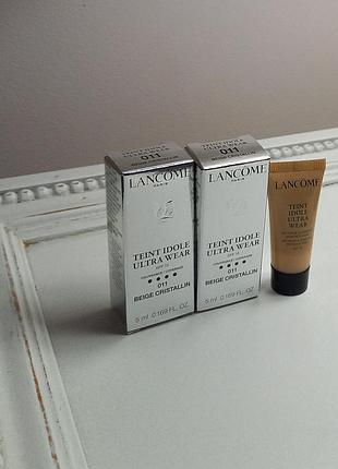 Lancome teint ddole ultra wear стойкий тональный крем spf 15, миниатюра, 5 мл. цвет 011