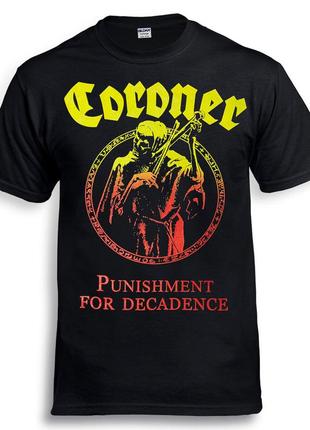 Футболка coroner - punishment for decadence матал мерч рок