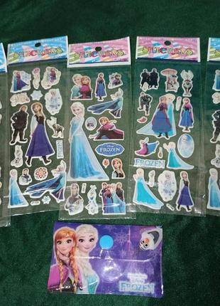 Холодное сердце frozen наклейки стикеры эльза анна кошелек монеты карточки