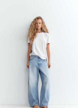 Джинси trf mid-rise baggy balloon