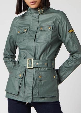 Куртка barbour international womens army green bearings casual jacket
