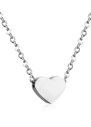 Цепочка нержавеющая сталь stainless steel с сердцем