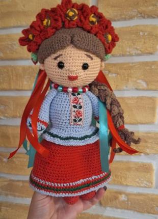 Україночка,  вязана лялька, hahdmade,
