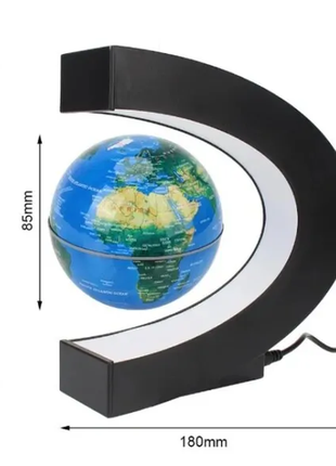 Глобус світлодіодний true sight світильник з магнітною левітацією у вигляді карти світу blue sfr-11-2 фото