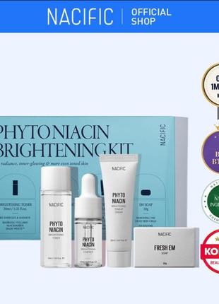 Nacific корейская косметика phyto niacin whitening kit набор миниатюр.