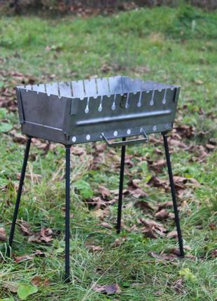 Мангал-валіза на 8 шампурів з нержавійки