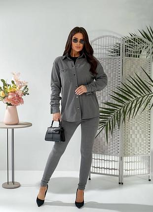 Жіночий костюм мікро фліс на дайвінгу не кошлатиться сорочка та штани легінси