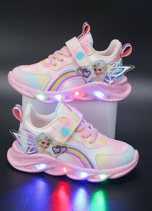 Синие кроссовки для девочек