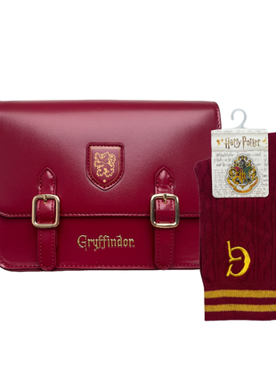 Сумка, носки miniso x harry potter (красный)