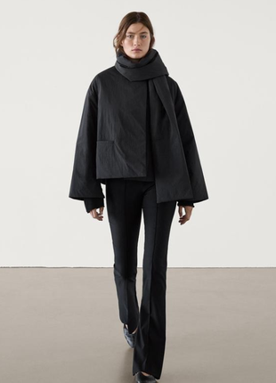 Куртка с шарфом massimo dutti
