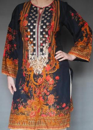 Туника, индийское платье, сари индийское