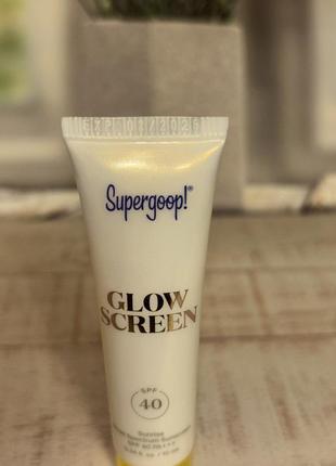 Солнцезащитный крем с сияющим финишем для лица supergoop glow screen spf 403 фото