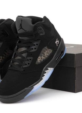 Nike air jordan 5 black white, кроссовки мужские найк джордан 5, кроссовки мужское джордан 5