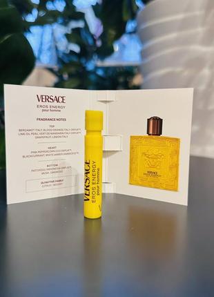 Оригинал пробник парфюмированная вода versace eros energy2 фото