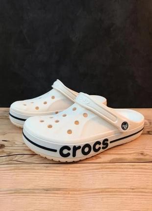 Крокс баябенд клог білі m6w8 crocs bayaband clog white