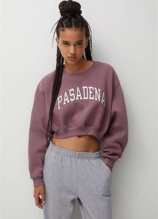 Укорочений жіночий світшотpull&bear, розмір s