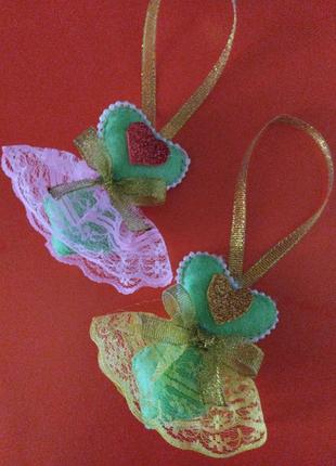 Подвеска брелок ко дню святого валентина ручная работа