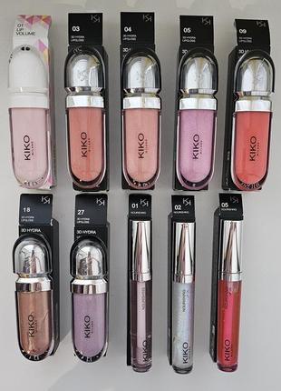 Новый блеск для губ kiko milano 3d