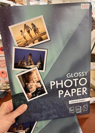 Глянцевая фотобумага - цветной струйный fsc а4 20 штук 210 г/м2