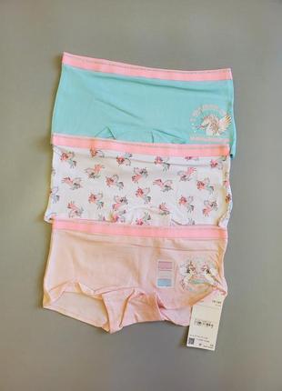 Набор детских трусов-шорт 3 шт для девочки c&amp;a