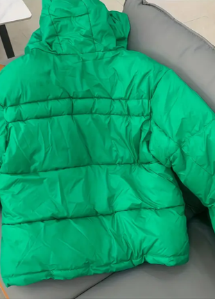 Куртка жіноча красивого зеленого кольору з капюшоном🔥🔥🔥7 фото