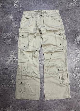 Реп карго винтажные брюки по типу jnco
